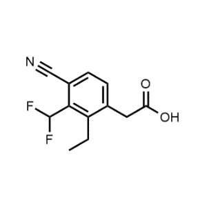 2-(4-Cyano-3-(difluoromethyl)-2-ethylphenyl)acetic acid|CS-1213123