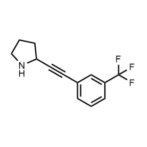 2-((3-(Trifluoromethyl)phenyl)ethynyl)pyrrolidine|CS-1213144