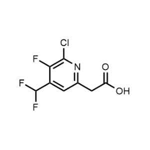 2-(6-Chloro-4-(difluoromethyl)-5-fluoropyridin-2-yl)acetic acid|CS-1213244