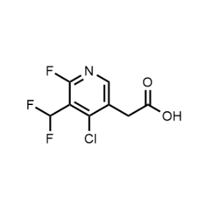 2-(4-Chloro-5-(difluoromethyl)-6-fluoropyridin-3-yl)acetic acid|CS-1213250