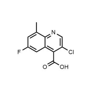 3-Chloro-6-fluoro-8-methylquinoline-4-carboxylic acid|CS-1213277
