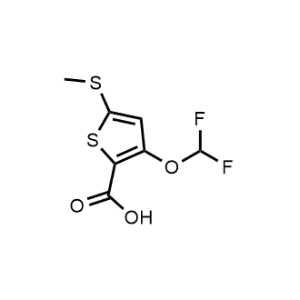 3-(Difluoromethoxy)-5-(methylthio)thiophene-2-carboxylic acid|CS-1213569