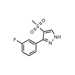 3-(3-Fluorophenyl)-4-(methylsulfonyl)-1H-pyrazole|CS-1213589