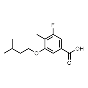 3-Fluoro-5-(isopentyloxy)-4-methylbenzoic acid|CS-1213592
