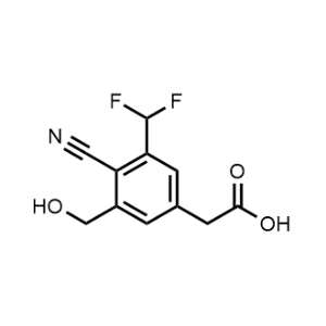 2-(4-Cyano-3-(difluoromethyl)-5-(hydroxymethyl)phenyl)acetic acid|CS-1213926