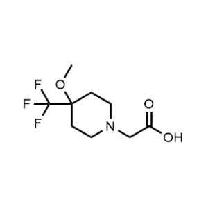 2-(4-Methoxy-4-(trifluoromethyl)piperidin-1-yl)acetic acid|CS-1214013