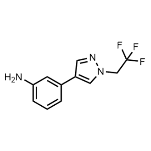 3-(1-(2,2,2-Trifluoroethyl)-1H-pyrazol-4-yl)aniline|CS-1214039