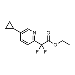 Ethyl 2-(5-cyclopropylpyridin-2-yl)-2,2-difluoroacetate|CS-1214069