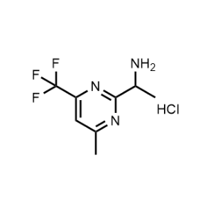 1-(4-Methyl-6-(trifluoromethyl)pyrimidin-2-yl)ethan-1-amine hydrochloride|CS-1214176