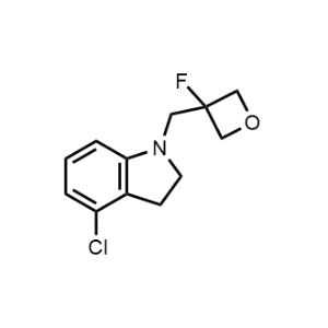 4-Chloro-1-((3-fluorooxetan-3-yl)methyl)indoline|CS-1214207