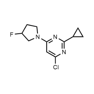 4-Chloro-2-cyclopropyl-6-(3-fluoropyrrolidin-1-yl)pyrimidine|CS-1214214