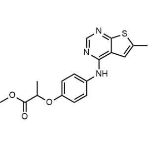 Methyl 2-(4-((6-methylthieno[2,3-d]pyrimidin-4-yl)amino)phenoxy)propanoate|CS-1214263