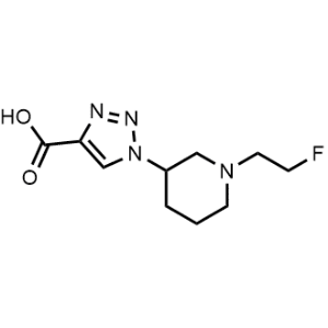 1-(1-(2-Fluoroethyl)piperidin-3-yl)-1H-1,2,3-triazole-4-carboxylic acid|CS-1214596