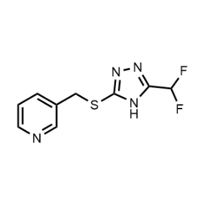 3-(((5-(Difluoromethyl)-4H-1,2,4-triazol-3-yl)thio)methyl)pyridine|CS-1214611
