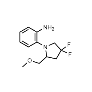 2-(4,4-Difluoro-2-(methoxymethyl)pyrrolidin-1-yl)aniline|CS-1214626
