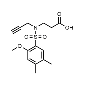 3-((2-Methoxy-4,5-dimethyl-N-(prop-2-yn-1-yl)phenyl)sulfonamido)propanoic acid|CS-1214720