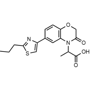2-(3-Oxo-6-(2-propylthiazol-4-yl)-2,3-dihydro-4H-benzo[b][1,4]oxazin-4-yl)propanoic acid|CS-1214760
