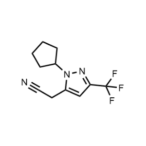 2-(1-Cyclopentyl-3-(trifluoromethyl)-1H-pyrazol-5-yl)acetonitrile|CS-1214913