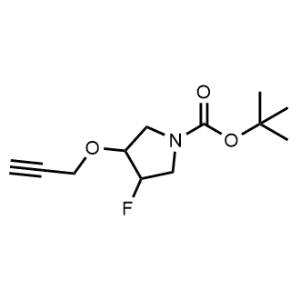 Tert-butyl 3-fluoro-4-(prop-2-yn-1-yloxy)pyrrolidine-1-carboxylate|CS-1214997
