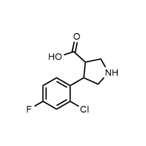 4-(2-Chloro-4-fluorophenyl)pyrrolidine-3-carboxylic acid|CS-1215059