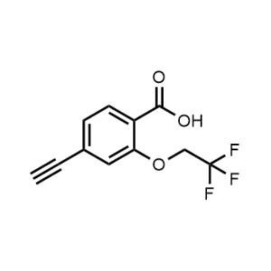 4-Ethynyl-2-(2,2,2-trifluoroethoxy)benzoic acid|CS-1215224