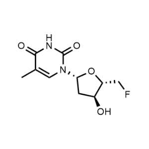 1-((2R,4S,5S)-5-(Fluoromethyl)-4-hydroxytetrahydrofuran-2-yl)-5-methylpyrimidine-2,4(1H,3H)-dione|CS-1215296
