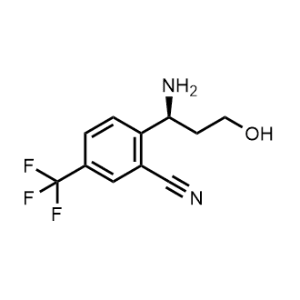 (S)-2-(1-Amino-3-hydroxypropyl)-5-(trifluoromethyl)benzonitrile|CS-1215308
