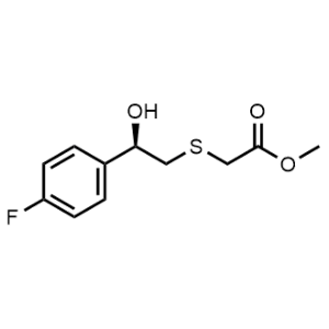 Methyl (R)-2-((2-(4-fluorophenyl)-2-hydroxyethyl)thio)acetate|CS-1215435