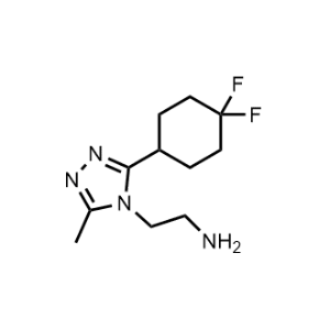 2-(3-(4,4-Difluorocyclohexyl)-5-methyl-4H-1,2,4-triazol-4-yl)ethan-1-amine|CS-1215436