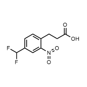 3-(4-(Difluoromethyl)-2-nitrophenyl)propanoic acid|CS-1215594