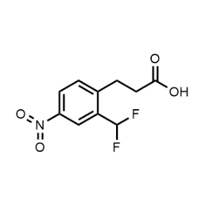 3-(2-(Difluoromethyl)-4-nitrophenyl)propanoic acid|CS-1215597