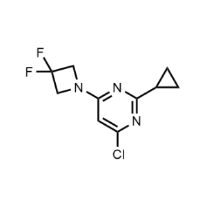 4-Chloro-2-cyclopropyl-6-(3,3-difluoroazetidin-1-yl)pyrimidine|CS-1215847