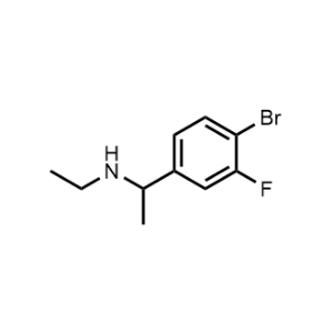1-(4-Bromo-3-fluorophenyl)-N-ethylethan-1-amine|CS-1215940