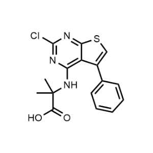2-((2-Chloro-5-phenylthieno[2,3-d]pyrimidin-4-yl)amino)-2-methylpropanoic acid|CS-1216101
