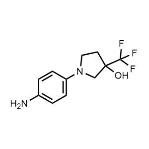 1-(4-Aminophenyl)-3-(trifluoromethyl)pyrrolidin-3-ol|CS-1216103