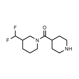 (3-(Difluoromethyl)piperidin-1-yl)(piperidin-4-yl)methanone|CS-1216212