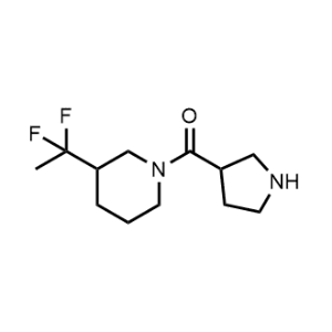 (3-(1,1-Difluoroethyl)piperidin-1-yl)(pyrrolidin-3-yl)methanone|CS-1216214