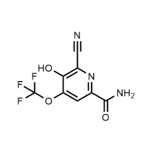 6-Cyano-5-hydroxy-4-(trifluoromethoxy)picolinamide|CS-1216421