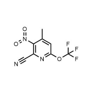 4-Methyl-3-nitro-6-(trifluoromethoxy)picolinonitrile|CS-1216422
