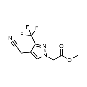 Methyl 2-(4-(cyanomethyl)-3-(trifluoromethyl)-1H-pyrazol-1-yl)acetate|CS-1216488