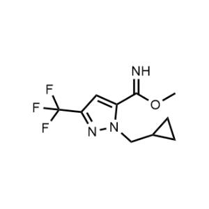 Methyl 1-(cyclopropylmethyl)-3-(trifluoromethyl)-1H-pyrazole-5-carbimidate|CS-1216568