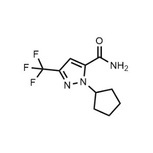 1-Cyclopentyl-3-(trifluoromethyl)-1H-pyrazole-5-carboxamide|CS-1216572