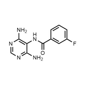 N-(4,6-Diaminopyrimidin-5-yl)-3-fluorobenzamide|CS-1216623
