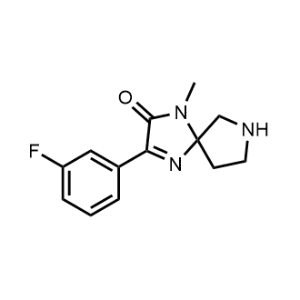 3-(3-Fluorophenyl)-1-methyl-1,4,7-triazaspiro[4.4]non-3-en-2-one|CS-1216694