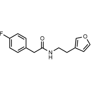 2-(4-Fluorophenyl)-N-(2-(furan-3-yl)ethyl)acetamide|CS-1216696