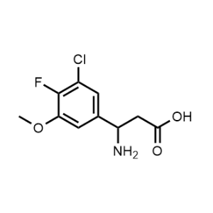 3-Amino-3-(3-chloro-4-fluoro-5-methoxyphenyl)propanoic acid|CS-1216793