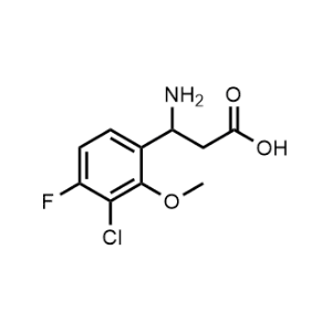 3-Amino-3-(3-chloro-4-fluoro-2-methoxyphenyl)propanoic acid|CS-1216795