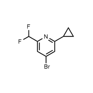 4-Bromo-2-cyclopropyl-6-(difluoromethyl)pyridine|CS-1216904