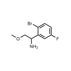 1-(2-Bromo-5-fluorophenyl)-2-methoxyethan-1-amine|CS-1216916