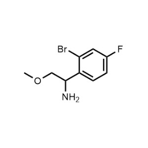 1-(2-Bromo-4-fluorophenyl)-2-methoxyethan-1-amine|CS-1216917